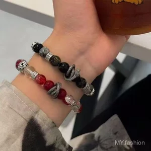 Vòng tay đính cườm thủy tinh Panlong thủ công, bộ đôi nguyên bản