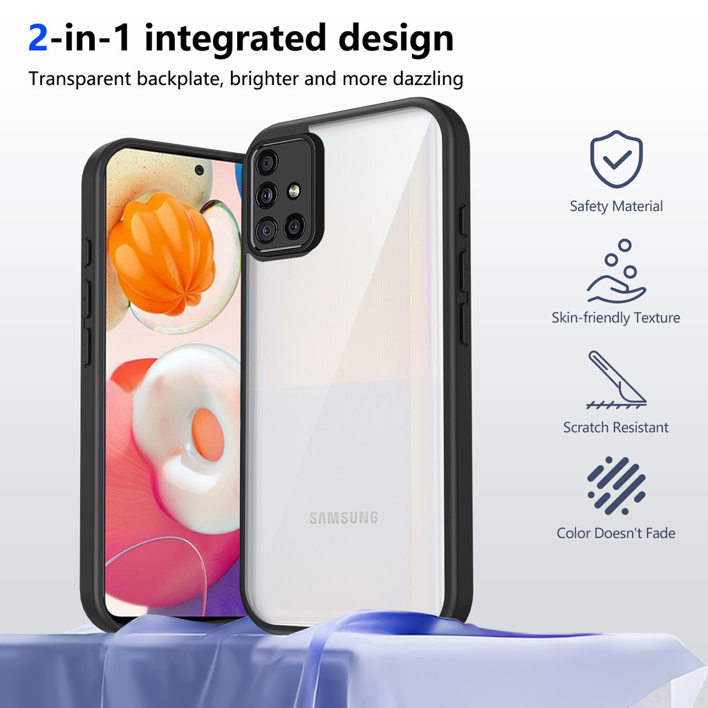 Ốp lưng Samsung A51 Vỏ trong suốt mờ thời trang cho Ốp điện thoại Samsung Galaxy A51