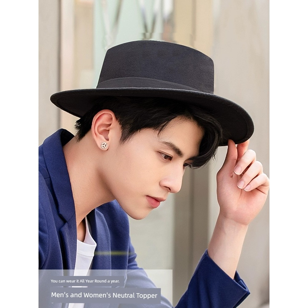 ☘️ mũ chóp cao kiểu Pháp dành cho nữ ☘️ cao cấp Mũ thu đông Mũ len chú rể cổ điển mùa thu đông dành cho nữ