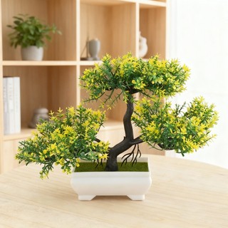 [BÁN] Chậu Cây Cảnh Nhân Tạo Cây Thông May Mắn Cây Giả Hoa Trang Trí Nhà Phòng Khách Văn Phòng Để Bàn Trang Trí Trong Nhà Nhựa Thẩm Mỹ Quà Tặng Cây Xanh