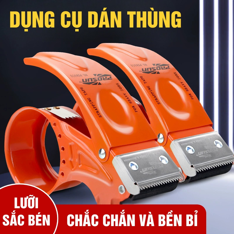 Dao Cắt Băng Keo Cầm Tay – Dụng Cụ Đóng Gói Đa Năng Răng Sắt Sắc Bén, Máy Cắt Băng Dính Tự Động Tiện Lợi Giá Rẻ