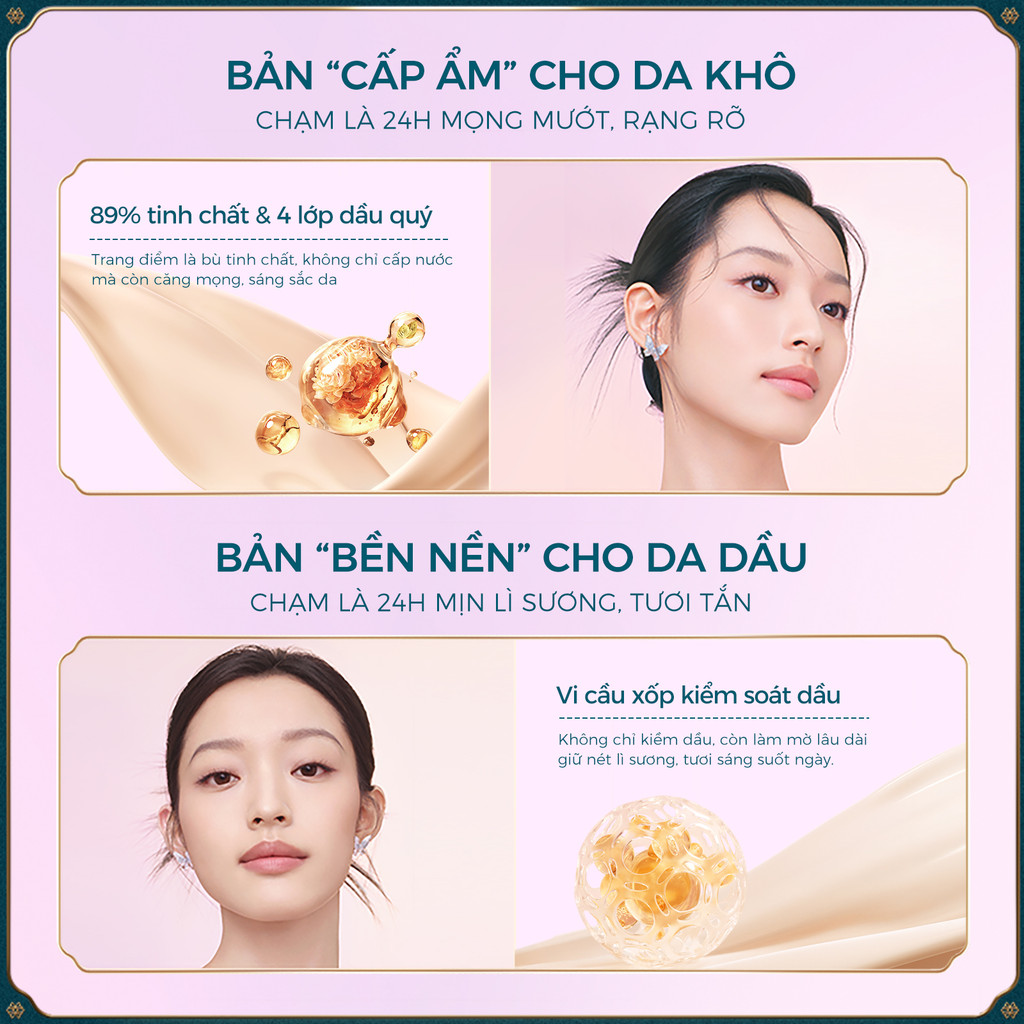 Florasis (Hoa Tây Tử) Phấn Nước 13g*2 Flawless Jade Breathable– Lớp Nền Hoàn Hảo: Căng Bóng Tự Nhiên Hoặc Lì Mịn Kiểm Soát Dầu(Phiên bản cao cấp Tống Cẩm)