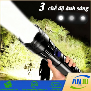 Đèn Pin Cầm Tay Cao Cấp - LED COB Siêu Sáng, Vỏ Hợp Kim Bền, Sạc Tiện Lợi, Chống Nước Hiệu Quả