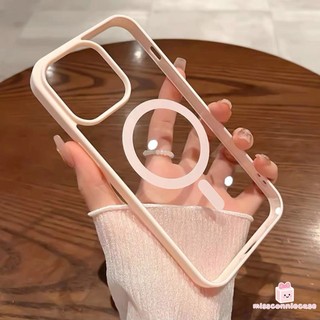 Ốp Lưng Cho Iphone 16 15 17 11 14 12 13 Pro Max 7Plus Air 15 7 14 16 8 Plus X XS XR MAX SE 2022 Màu Trơn Chống Sốc Sang Trọng Sạc Từ Tính Trong Suốt Bìa Mềm