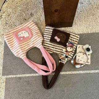 Túi xách nữ một vai Teddy Furry bán chạy mùa thu đông 2025 Tote dung tích lớn