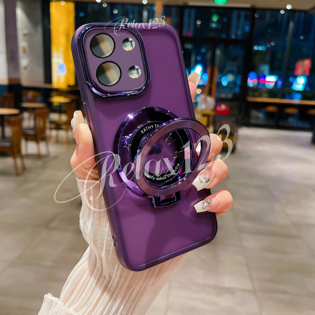 Dành Cho OPPO A6 Pro 5G 2025 OPPO A6Pro A6 A6i A6x OppoA6Pro Oppo A6Pro 5G 4G Vỏ 2025 Ốp Lưng Mềm Chống Sốc Trong Suốt Có Giá Đỡ Từ Tính Bảo Vệ Camera Vỏ Điện Thoại