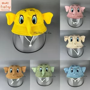 TH (SIZE 3-5 TUỔI) Mũ nón chắn gió cản bụi, kèm kính bao vệ cho bé yêu