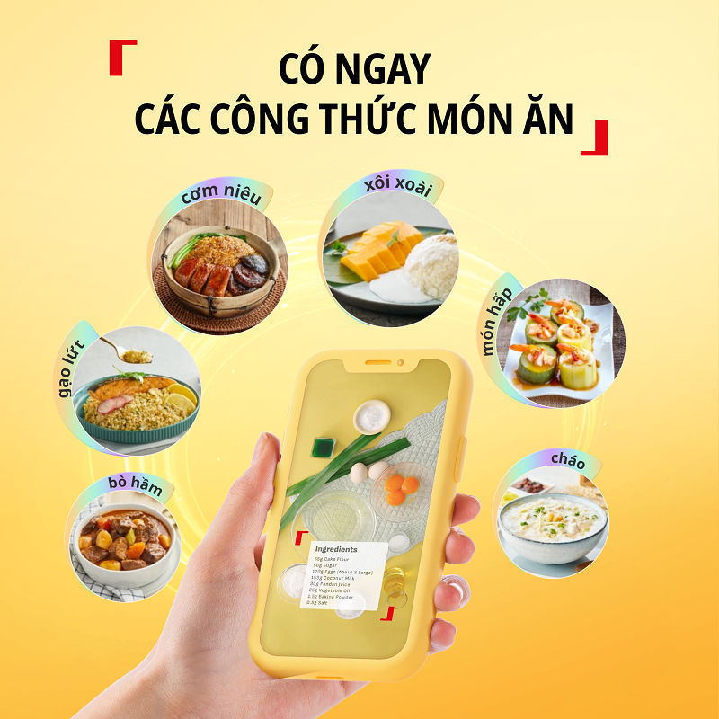 Nồi cơm điện tử Mini Tefal Pop RK535 - 0.7L - 8 chế độ nấu - Bảo hành chính hãng 24 tháng