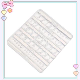 [beautifulhome] 3D Ren Viền Móng Tay Nghệ Thuật Khuôn Silicon Váy Pháp Họa Tiết Trái Tim Ngôi Sao Giấy Nến Mẫu Tự Làm Dụng Cụ Khắc Phụ Kiện Làm Móng Tay [Làm Đẹp]