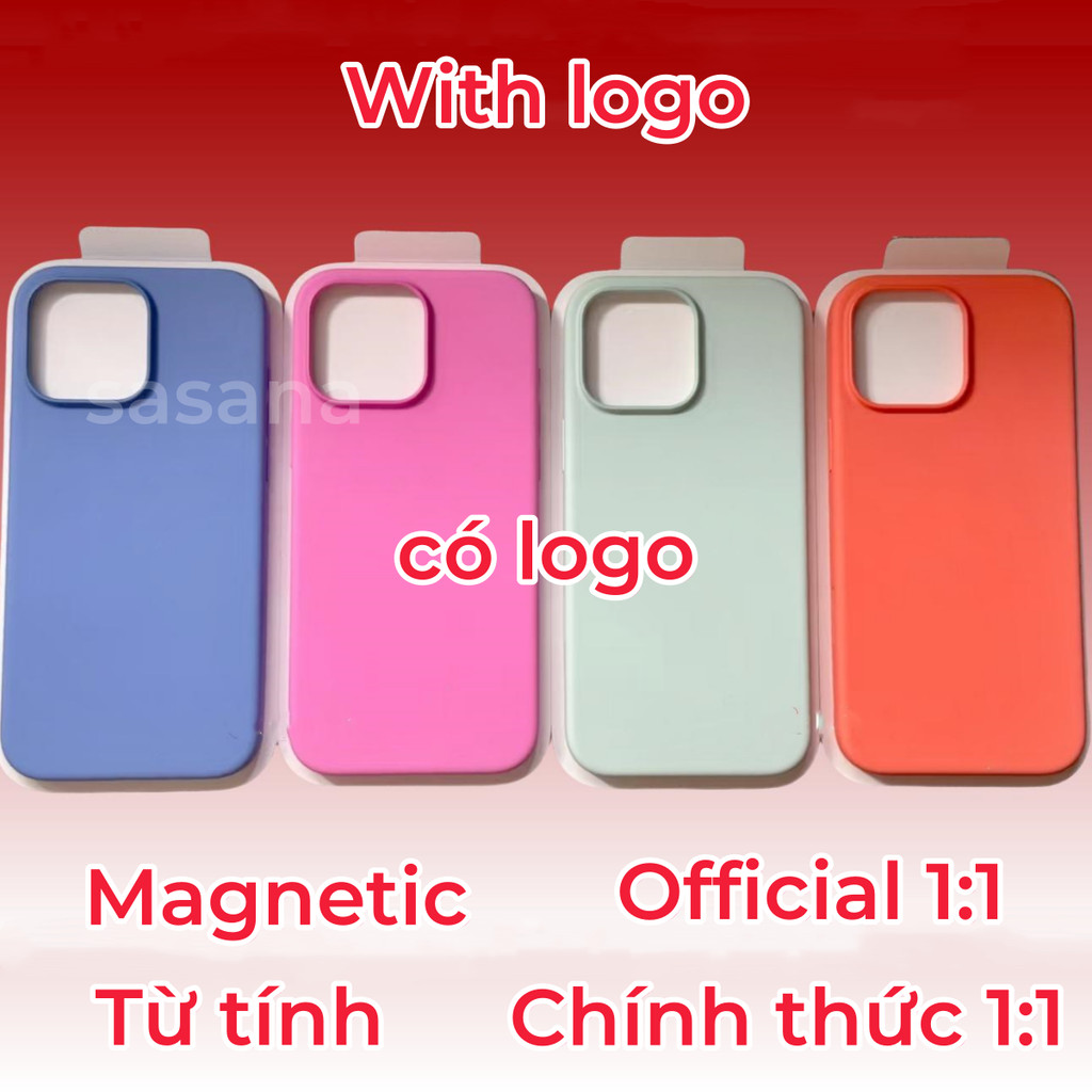 (Chính thức 1: 1) Silicon lỏng từ tính cho iphone 16 / 15 / Pro / Pro Max / Plus / ốp điện thoại Hoạt hình bật lênEquipped