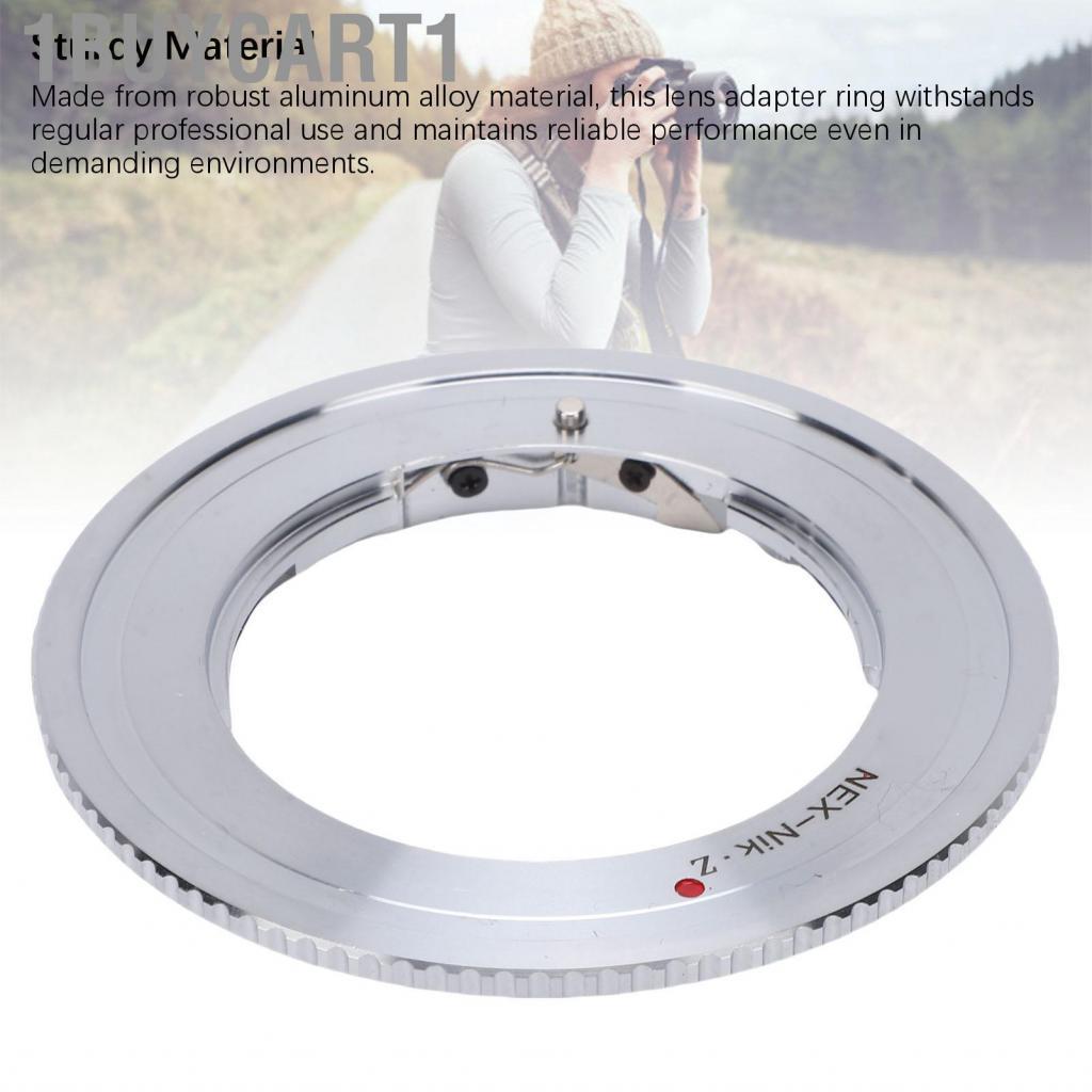 1buycart1 Bộ Chuyển Đổi Ống Kính Phù Hợp Với Nikon Z Full Frame Camera NEX Lấy Nét Bằng Tay Gắn Hợp Kim Nhôm
