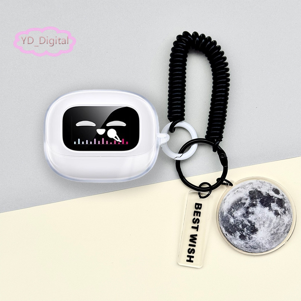 Ốp Lưng Trong Suốt Cho Ugreen EchoBuds Magic / T6 Magic Case Vỏ Tai Nghe Hoạt Hình Dễ Thương Vỏ Mềm Chống Sốc Có Thể Giặt Vỏ Bảo Vệ Tai Nghe Có Móc Khóa