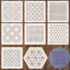 Bán Sashiko Thêu Phong Cách Mới Họa Tiết Thêu Mẫu Sáng Tạo Handmade Hình Học Mẫu Họa Tiết Mềm DIY