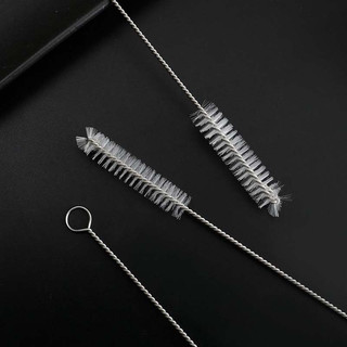 【vạn】SET Cọ Vệ Sinh Ống Nước Inox - Que Cọ Dài 23cm Loại Dày - Dụng Cụ Làm Sạch Ống Hút Bình Nước