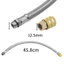 PCF * Ô Tô Tự Động Khóa Đồng Không Khí Chuck Có Thể Tháo Rời 45 8cm Ống Kim Loại 12 5mm Vòi Phun Ren Cho Lốp Lạm Phát