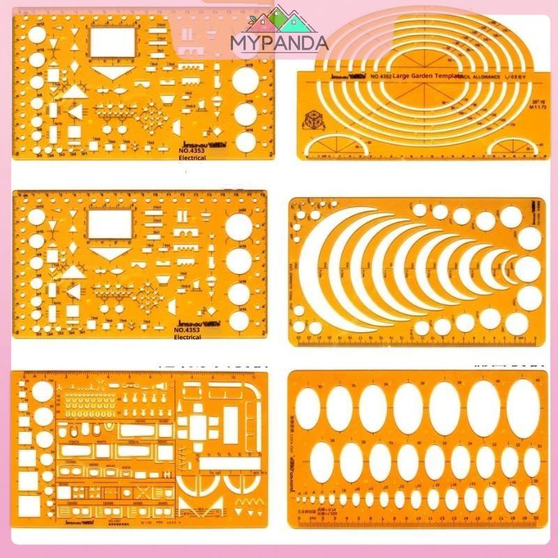 Thước đo hình bầu dục tròn MYPANDA Thước mô hình K Thiết kế bằng nhựa Vẽ nội thất Kiến trúc Master Model Draft Thước.