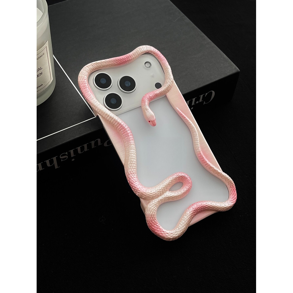 Ốp Điện Thoại Rắn Medusa Thích Hợp Cho iPhone17promax Vỏ Điện Thoại Rắn In 3D Vỏ Cứng Thích Hợp Cho iPhone17pro Vỏ Điện Thoại Hoàng Hôn Cam Hợp Thời Trang