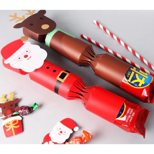 10 Hộp quà Noel giấy để kẹo socola quà tặng trang trí tiệc, decor Giáng Sinh