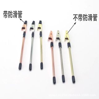 Trang sức cá sấu kẹp note thanh sắt vàng, bộ 3 món, 155mm - AWD9