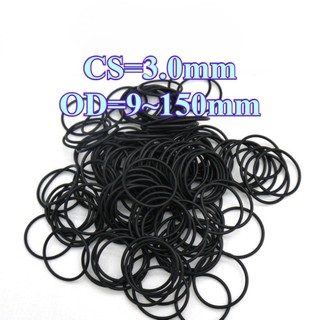 (Vòng niêm phong cao su CS3.0mm Vòng chữ O OD9-150mm Vòng niêm phong dầu nitrile, gioăng đen chống thấm nước và chịu nhiệt độ cao
