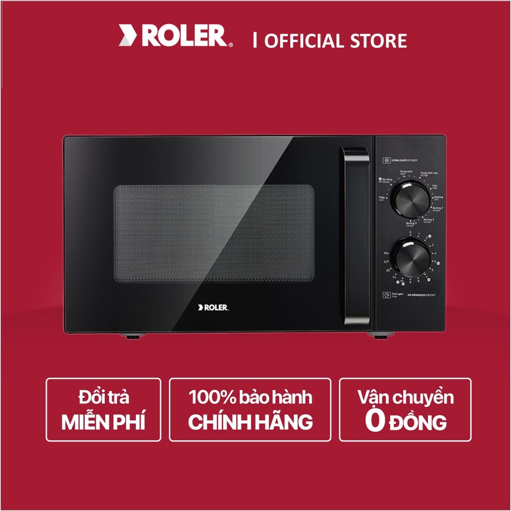 [ROLER OFFICIAL] Lò vi sóng có nướng Roler RM-3214 (23 Lít, 900W/1000W) - BH chính hãng,Ship 0đ