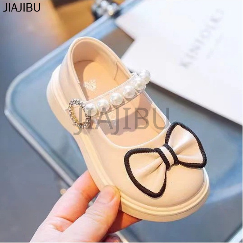 Giày Da Đế Mềm Lolita Mũi Tròn Chống Trượt Kiểu Dáng Công Chúa Dễ Thương Dành Cho Bé Gái Giày Bệt Cosplay Thường Ngày Màu Trắng Ngà/đỏ Tía/đen Phong Cách Anh Korean Fashion Kids Platform Mary Jane Doll Shoes Giày Chống Va Chạm Cho Bé Phong Cách Nhật Bản