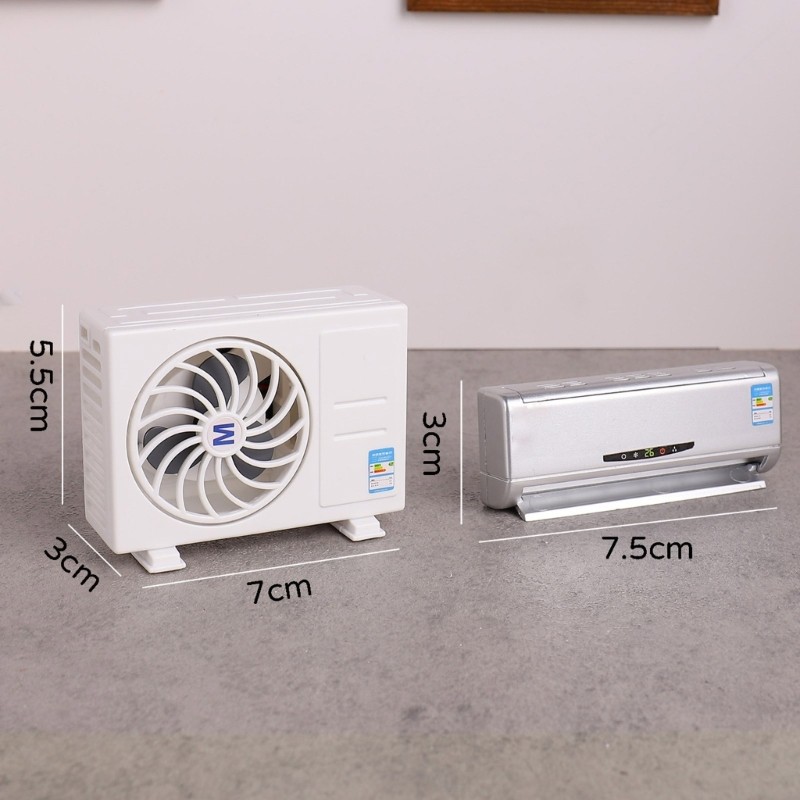 Mô hình điều hòa năng lượng mặt trời thực tế HIk với thiết kế ABS chi tiết Hoàn hảo cho những người đam mê nhà búp bê