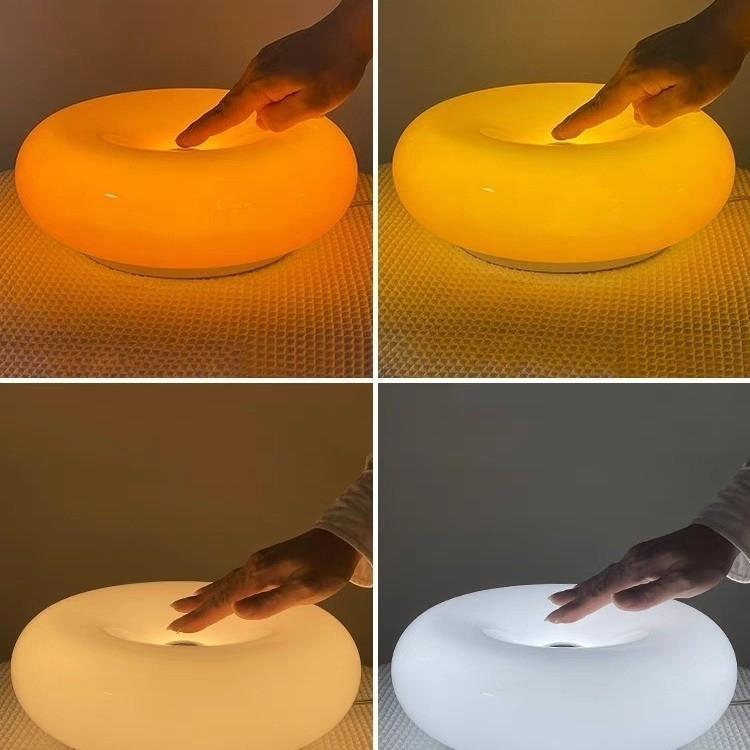 【Đèn Donut Ngọt Ngào】Đèn Tường Phòng Ngủ Kiểu Pháp - Đèn LED Không Khí Lãng Mạn, Đèn Ngủ Trang Trí Độc Đáo