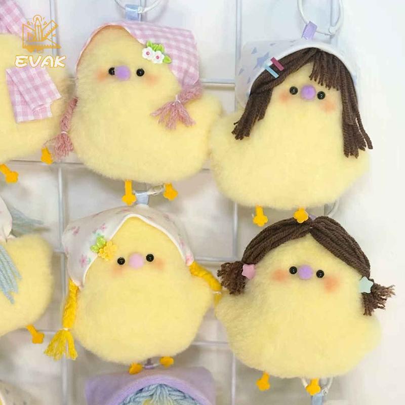 Alittlesetrtu 1 / 2 Chiếc Mặt Dây Chuyền Gà Vàng Nhỏ Dễ Thương Plus