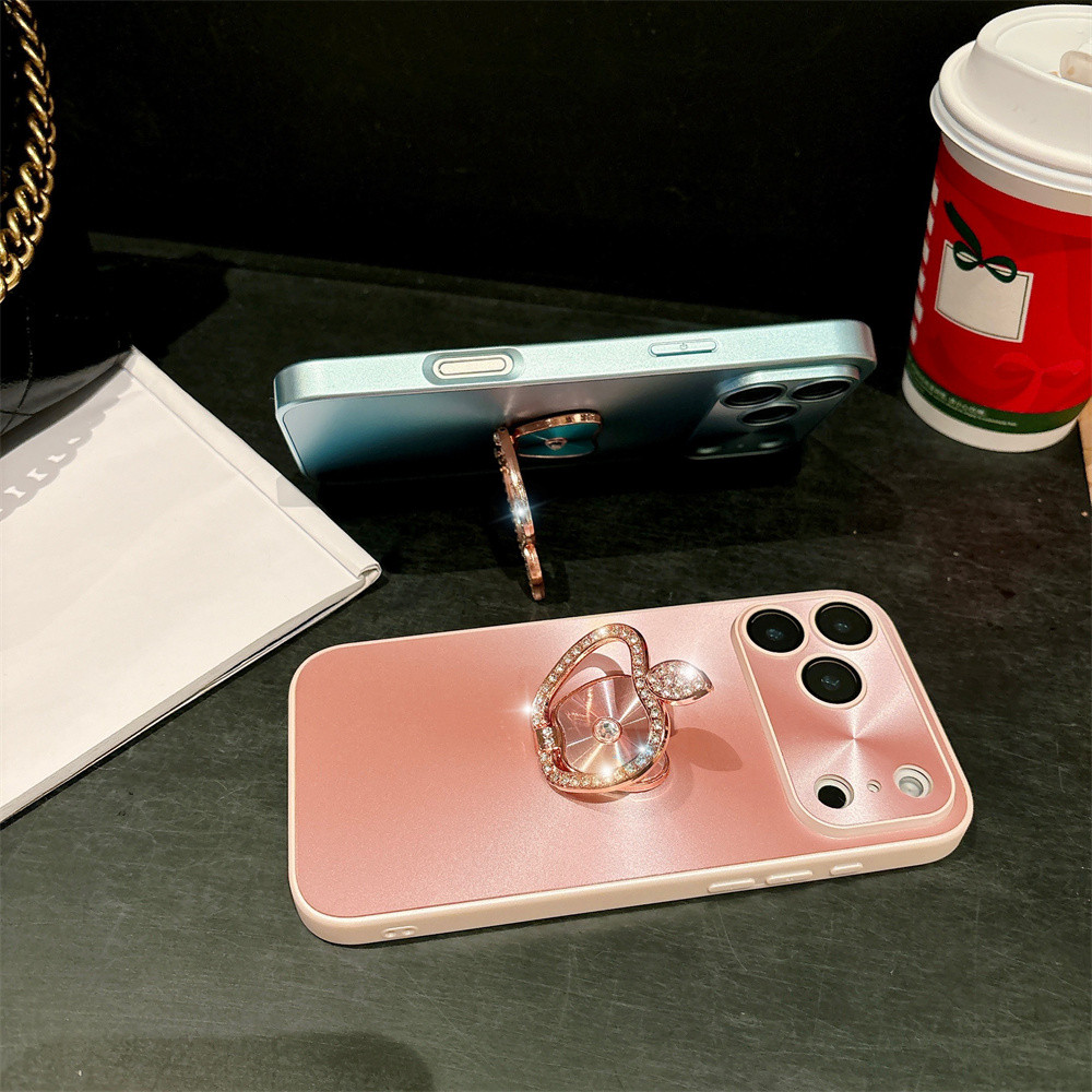 Ốp điện thoại Flash Diamond Stand cho IPhone 17 Pro Max 16 12 13 14 15 Pro Max 15 16 plus Vỏ có Camera Bảo vệ toàn diện Vỏ chống sốc Vỏ cứng Vỏ bảo vệ điện thoại