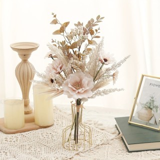 Bó Hoa Giả Lụa Cúc Hải Quỳ Anh Túc Trang Trí Phòng Khách Decor Bàn Làm Việc Đạo Cụ Chụp Hình Cưới Vintage Cao Cấp Cỏ Lau Lá Bạch Đàn Nghệ Thuật Quà Tặng Đẹp Tiệc Cắm Bình Bền Màu Tự Nhiên Mùa Thu Kiểu Dáng Bắc Âu Nội Thất Nhà Cửa Quán Cafe