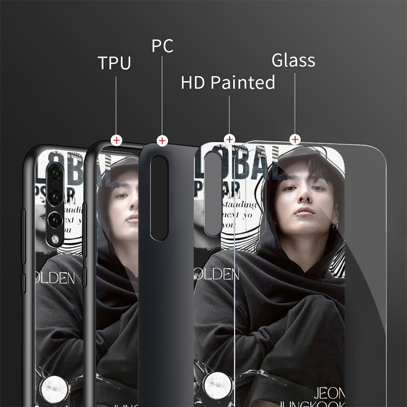 Ốp Điện Thoại Kính Bé Trai jungkook 01 Kính Cho Oppo A54 A74 4G A79 5G A94 A3X Reno 11 12 13 11F 12F 13F 10 8 Cover