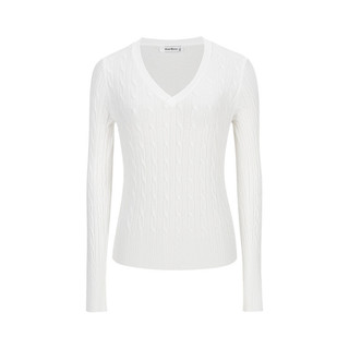 Áo len nữ cổ chữ V phong cách preppy, dáng dài tay