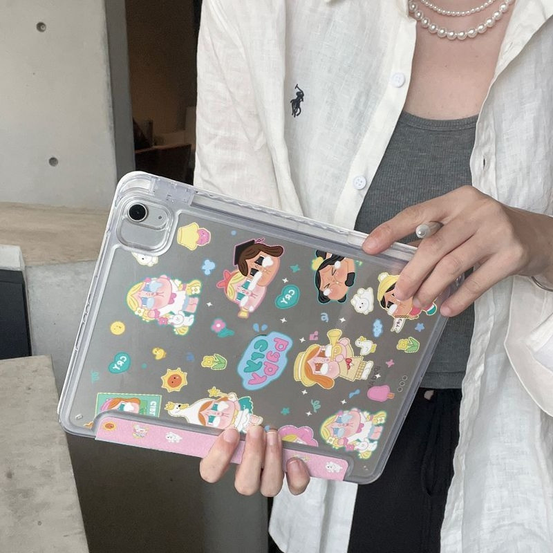Bảo vệ cho ốp lưng ipad 25S A16 gen11th Air2 M2 Air6 M3 Air7 thế hệ thứ 10 Gen5 / 6 M4 24S pro11 Air4 / air5 pro12.9 air13 inch air11 Mini4 / 5 / 6 Gen7 Gen8 Gen9 Phim hoạt hình Vỏ máy tính bảng dễ thương