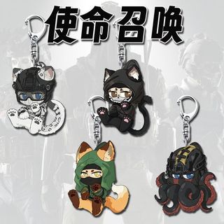 Móc khóa Anime Call of Duty ‌Simon Riley Vladimir Makarov Nam Móc Chìa Khóa Cho Nữ Hoạt Hình Hình Acrylic Móc Khóa Mặt Dây Chuyền Quà Tặng