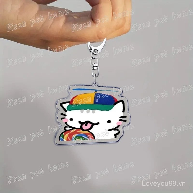 Móc khoá Mèo Dễ Thương Ngộ nghĩnh Meme Kawaii - Sango