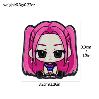 7 Cái / bộ Hoạt Hình KPOP Witch Hunter Đội Mèo Con Hợp Kim Thổ Cẩm Phụ Kiện Pin Trang Trí
