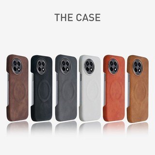 Sang Trọng Cảm Giác Da Từ Tính Dành Cho OnePlus ACE 5 Pro 1 + ACE5 Ốp Lưng Điện Thoại Da Lộn Kinh Doanh Da Cừu Da Mờ Bao