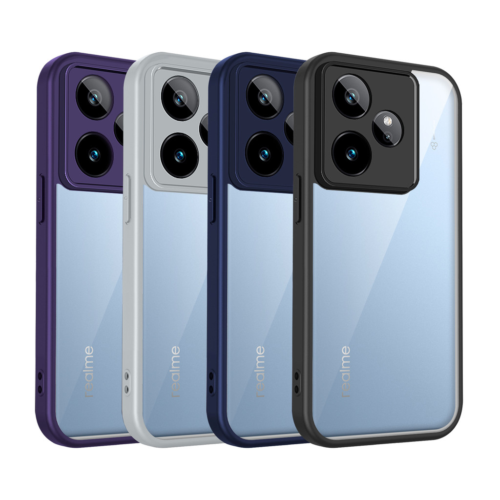 Ốp lưng Realme GT 7 7T 5G Vỏ trong suốt mờ thời trang cho Ốp điện thoại Realme GT 7 5G
