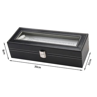 Hộp sưu tập đồng hồ thiết kế đa ngăn với vỏ da và gỗ tự nhiên có nắp đậy kín đáo giữ cho đồng hồ luôn sạch sẽ