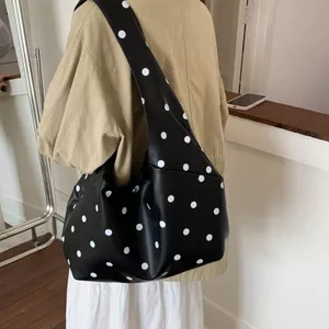 Túi Tote công suất lớn chấm bi Nhật Bản