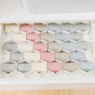 Bán Trực Tiếp DIY Nhựa Tổ Ong Ngăn Kéo Phân Vùng Tổ Chức Ngăn Tất Hộp Bảo Quản Hộp Đựng Trang Sức QA99