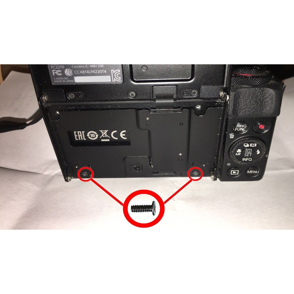 Thích hợp cho Canon G7X G7X2 G7X3 M3 M5 M6 Vít Giá Đỡ Màn Hình Trong Nước 25.11.7