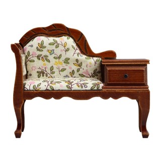 DE Mini Sofa Cho Nhà Búp Bê 1 12 Cân Phong Cách Victoria Chaise Lounge