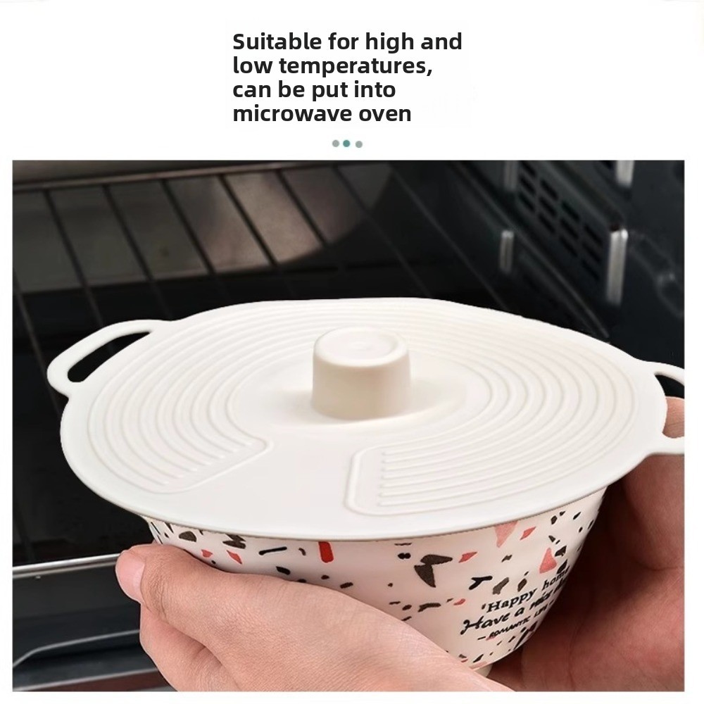Nắp nồi silicon ESSENCEH, Nắp bát chống bụi chống tràn, Vỏ dầu niêm phong có thể tái sử dụng chống nước cho tủ lạnh lò vi sóng