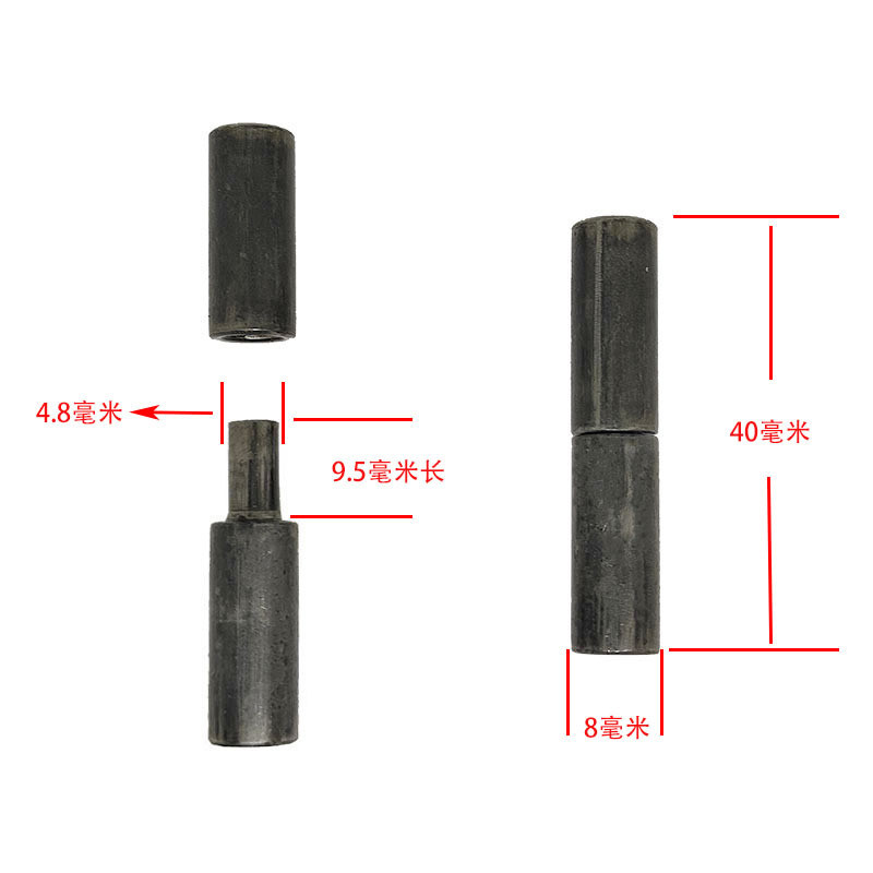 Trục Lạnh Trục Cửa Hàn Sắt Hình Trụ Bản Lề Loại Bỏ Máy Móc Hộp Phân Phối Cửa Bản Lề Trục Quay Lớp Hiện Đại Đơn Giản