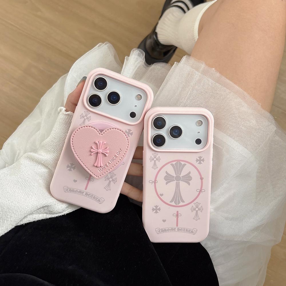Ốp lưng TPU Tương thích với iPhone 13 14 14Pro 14ProMax 15 15Pro 15ProMax 16 16Pro 16ProMax 17 17Pro 17ProMax Vỏ nam châm họa tiết màu hồng
