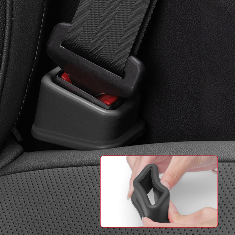 SEAMETAL Dây đai an toàn ô tô Khóa bao gồm Đai an toàn ô tô Ổ cắm neo EVA Vỏ bảo vệ chống va chạm Phụ kiện nội thất ô tô