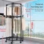 𝐅𝐔𝐑𝐍𝐈𝐒𝐇 𝐅𝐈𝐄𝐒𝐓𝐀 Kệ Treo Quần Áo Đen/Trắng Quay Giá Treo Quần Áo Đơn Có Bánh Xe Giản Sào Phơi Quần Áo Công Suất Lớn