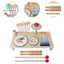Bộ nhạc cụ trẻ em gamchiano với Xylophone và trống để xây dựng kỹ năng
